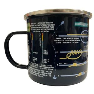 Gift Republic Fishing Guide Enamel Mug - Thumbnail 2